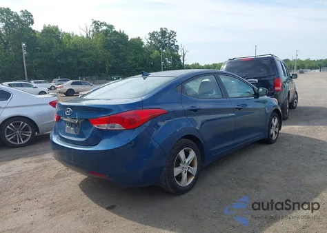 2013 Hyundai Elantra Gls from USA, damaged, VIN KMHDH4AE4DU952909